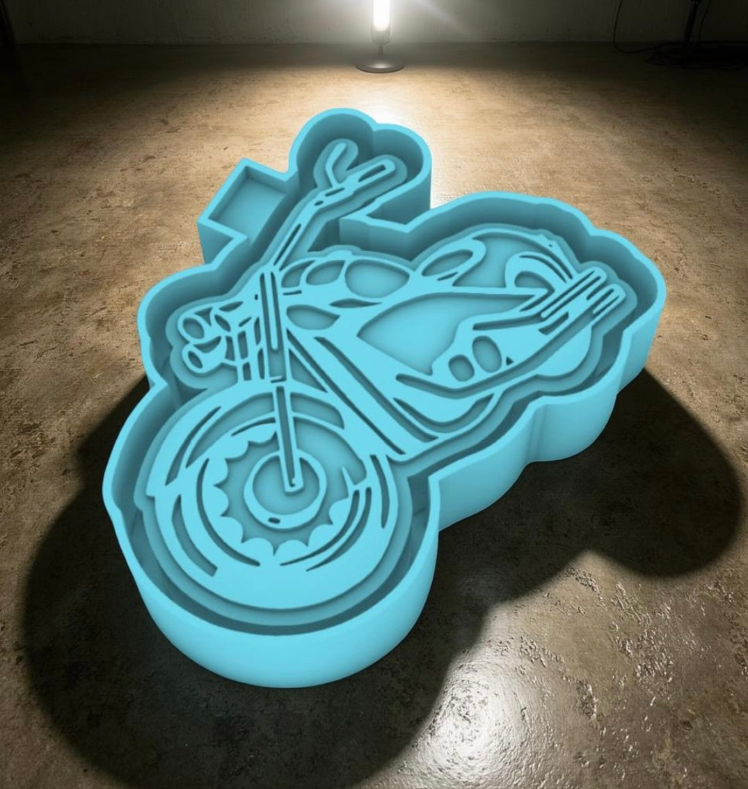 Motorcycle car freshie mold.