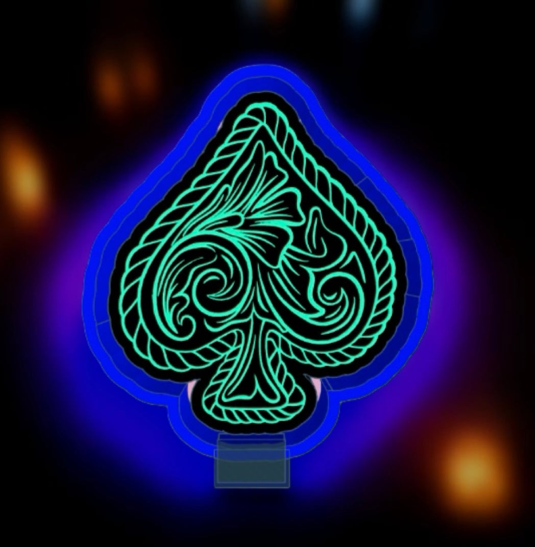 Spade flower car freshie mold.