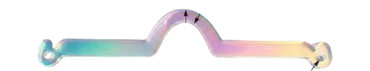 Acrylic (Rainbow) rear view mirror hanger for charms mold (Copy)