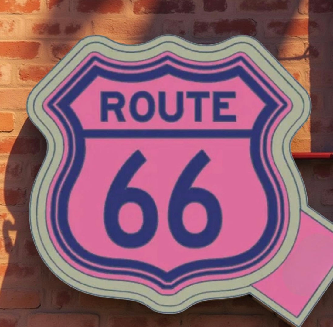 Route 66 car freshie mold.