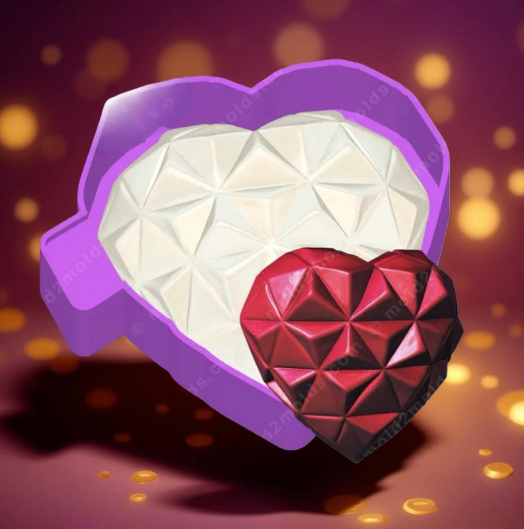 3D print heart car freshie mold.