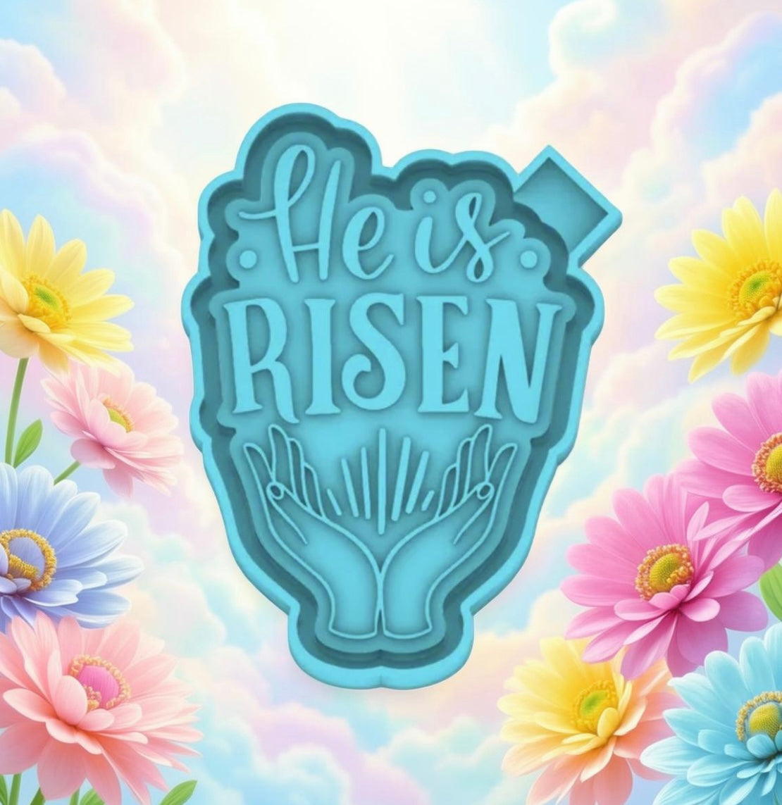 He is Risen car freshie mold