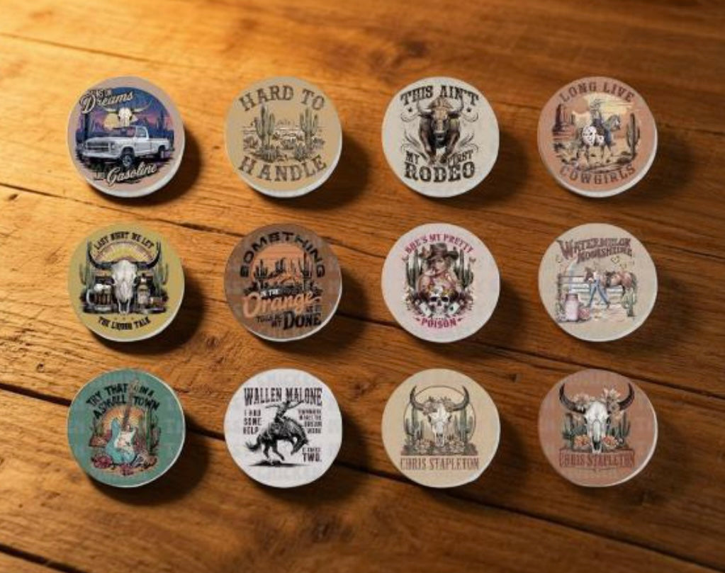 12 Vintage western cardstock.