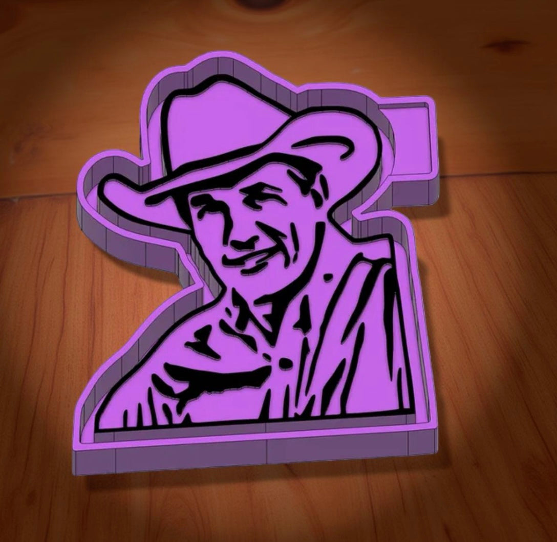 George Straight car freshie mold.