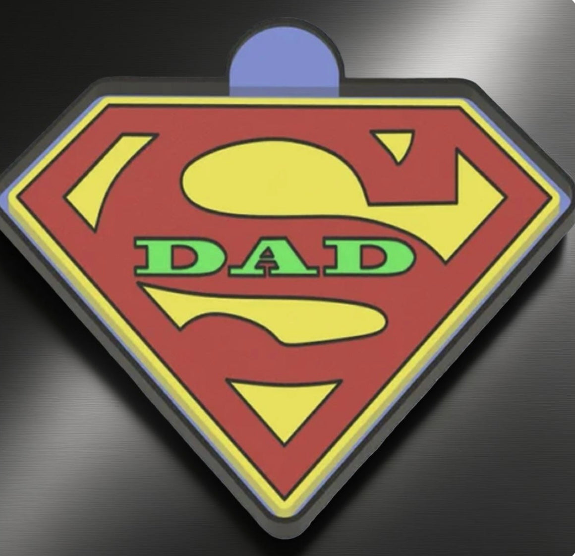 Super dad car freshie mold v