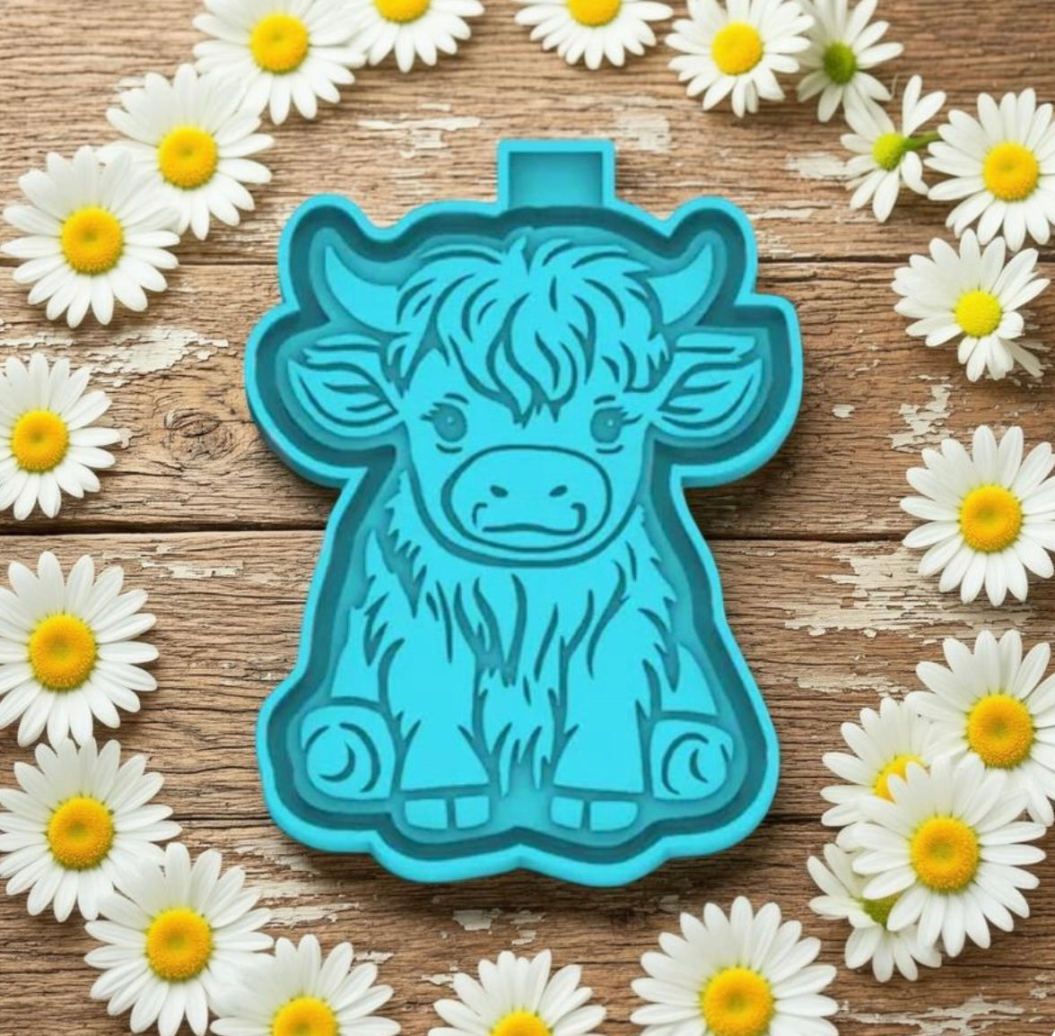 Cute highland cow car freshie mold.