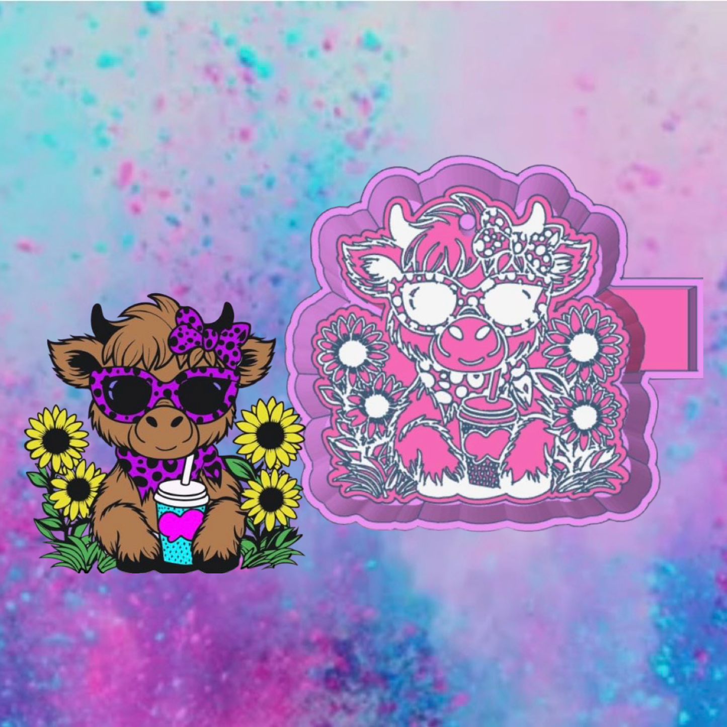 Sassy cow freshie mold