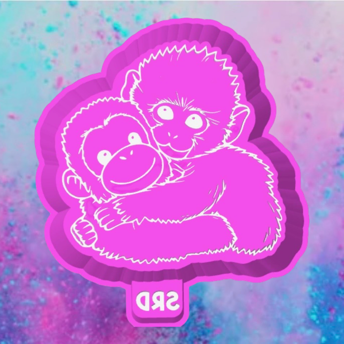 Monkey love freshie mold