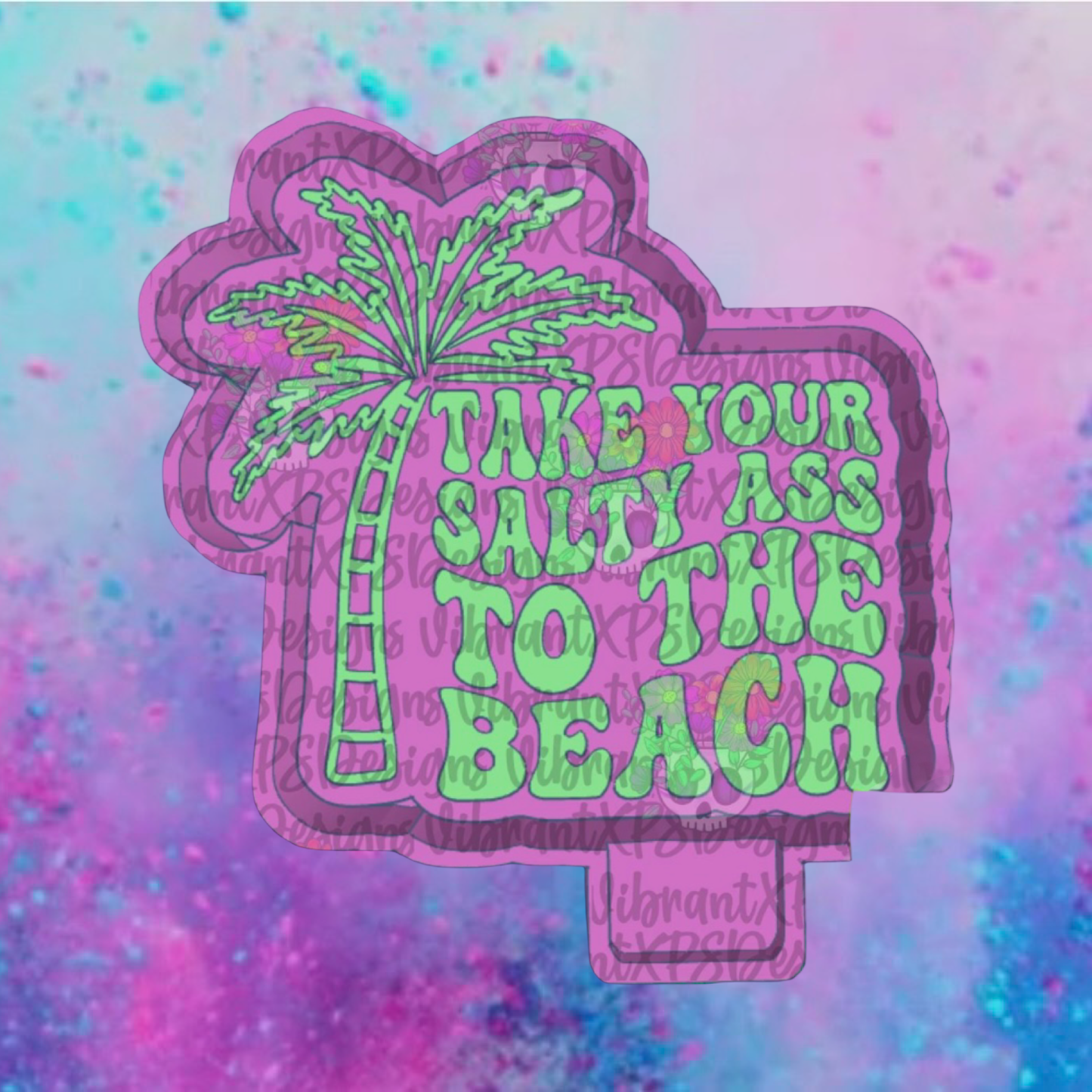 Salty beach freshie mold