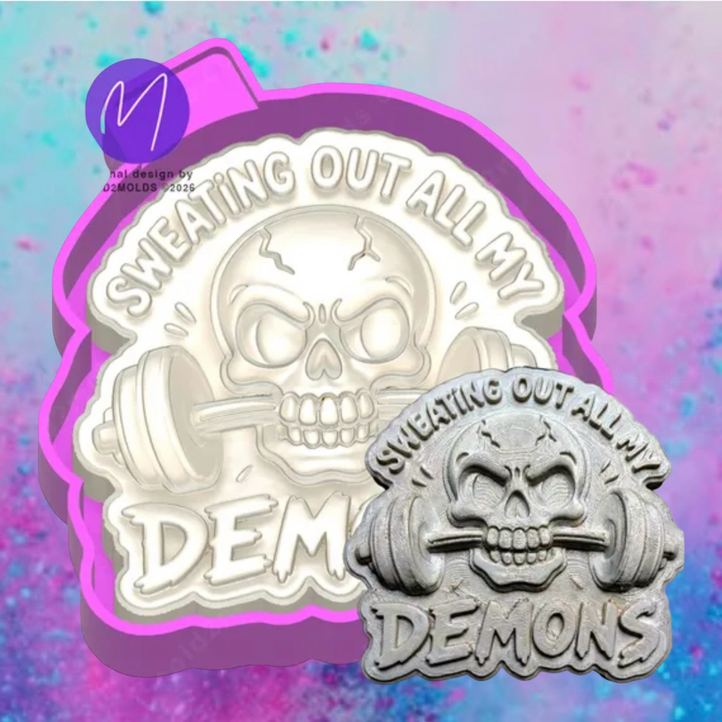 3D sweating out demons freshie molds.