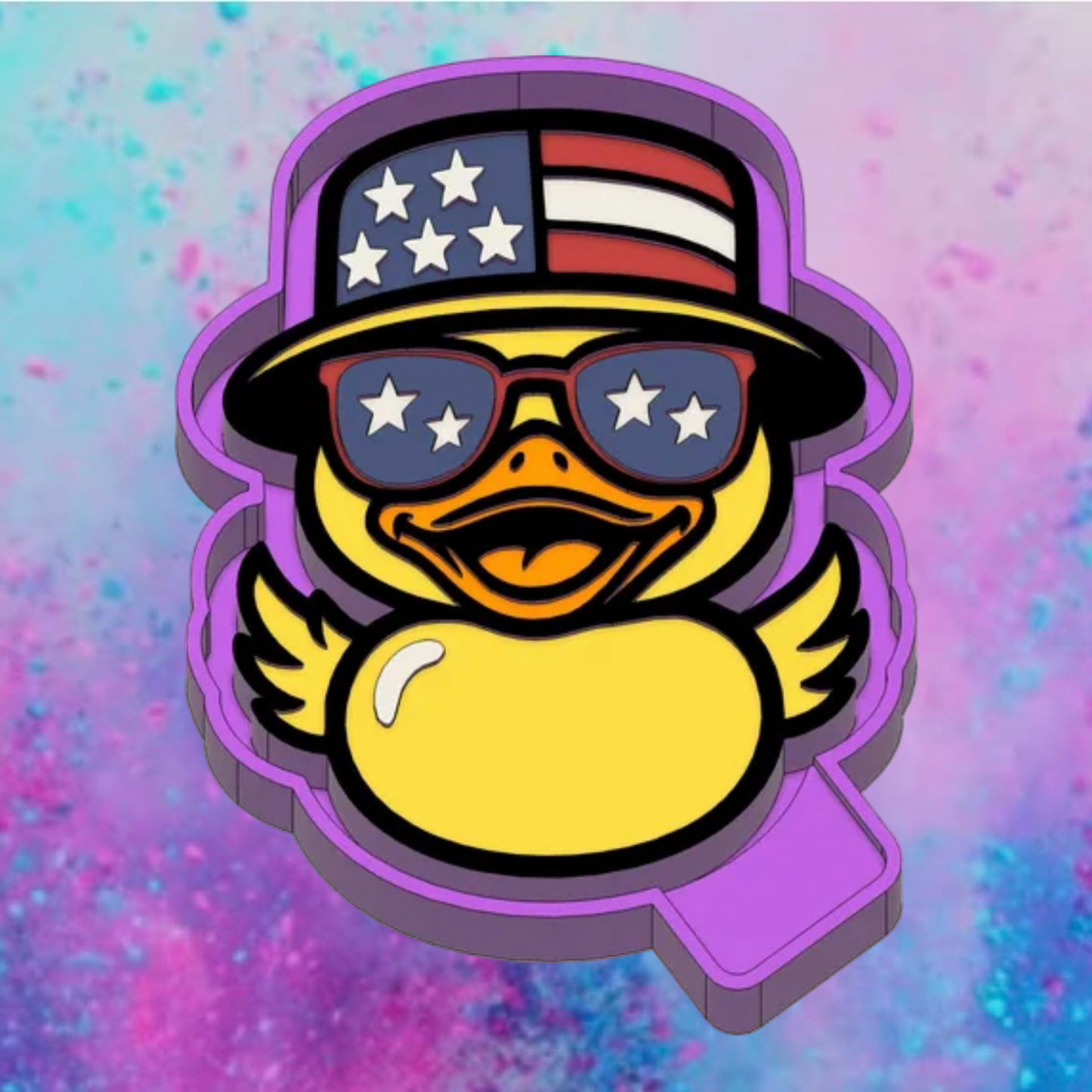 4th of July duck freshie mold