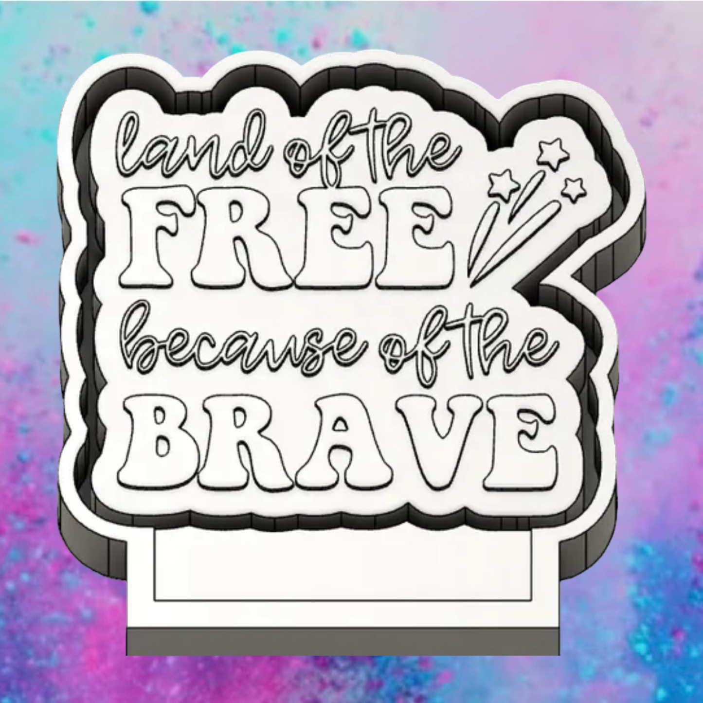 Land of the free freshie mold