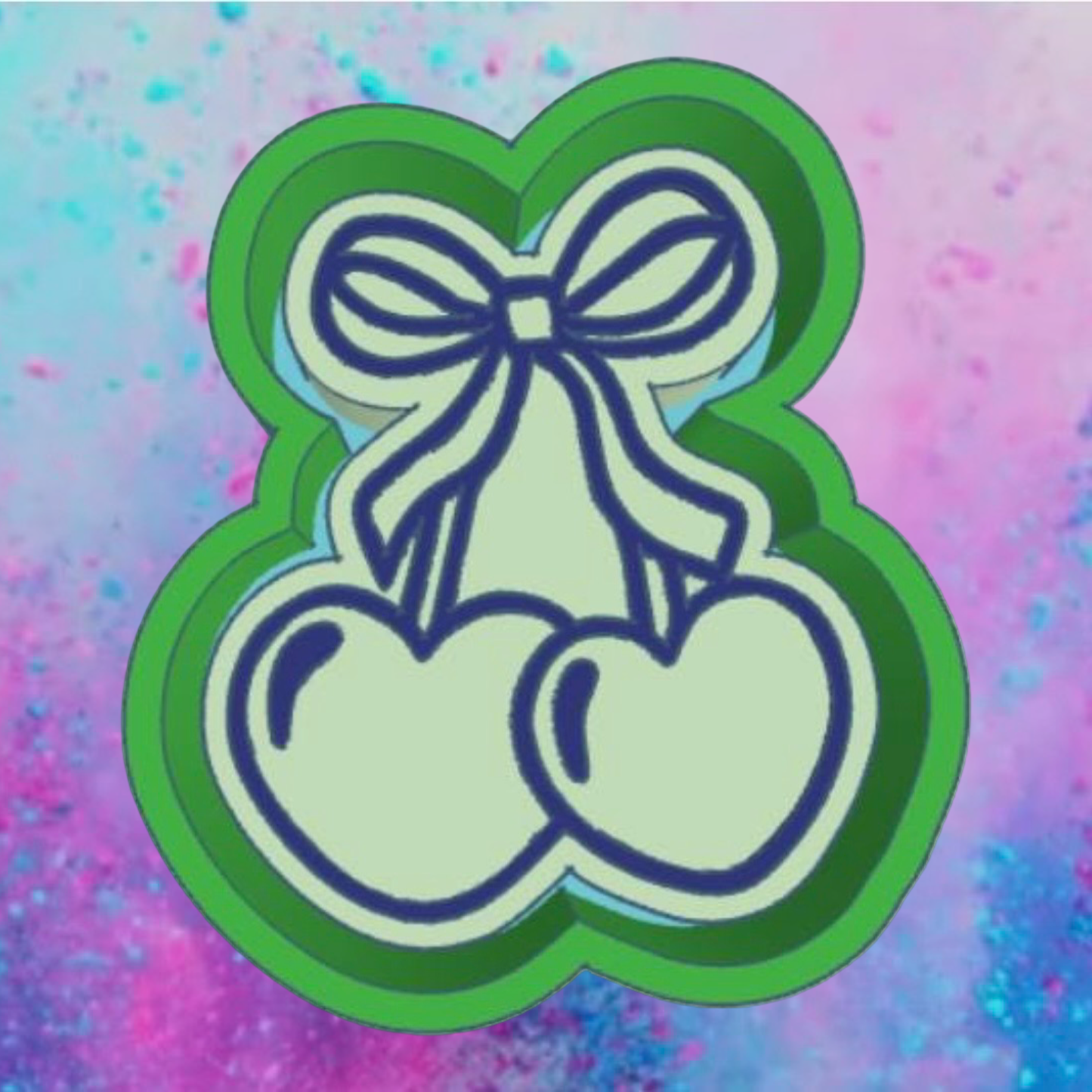Cherry hearts freshie mold