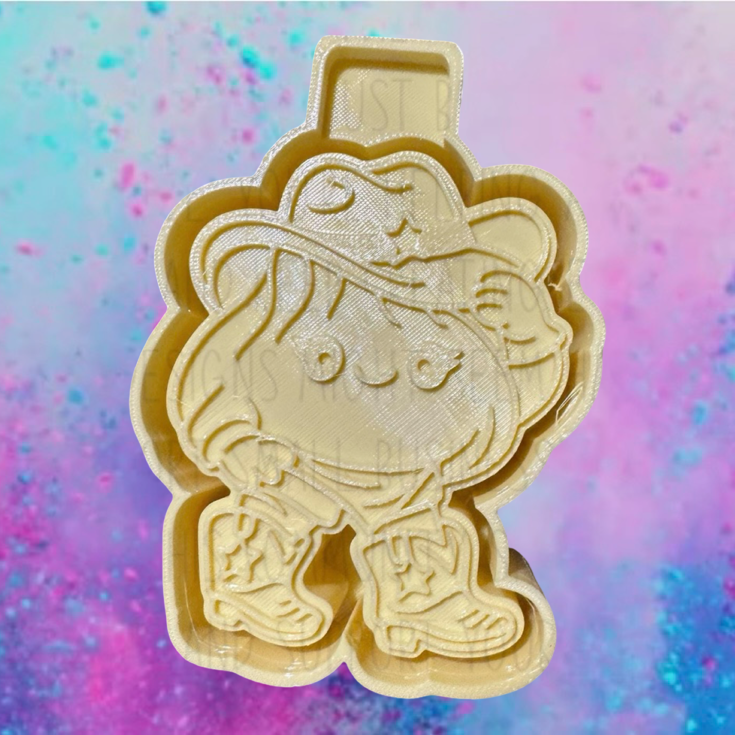 Dumpling cowboy freshie mold