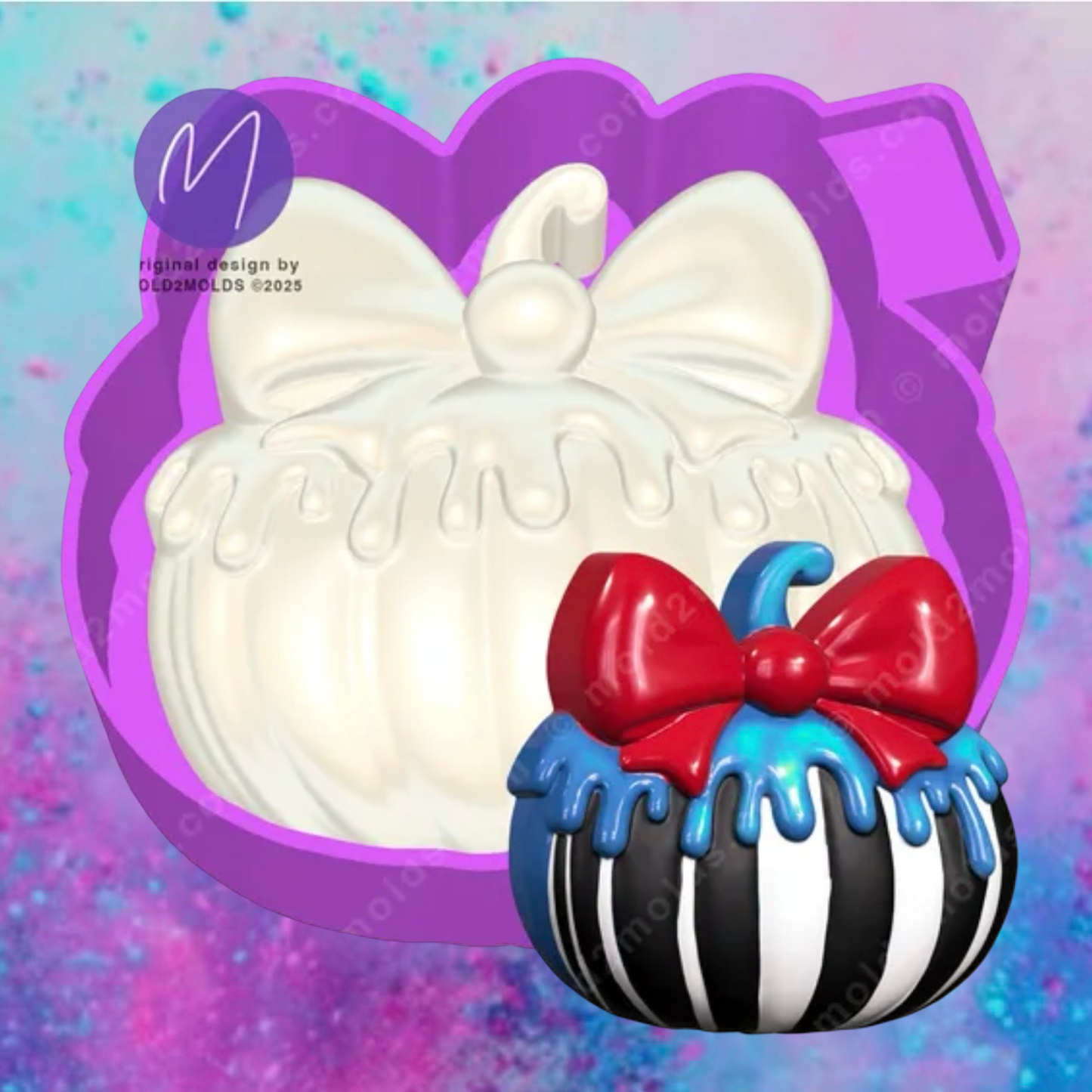 3D spooky pumpkin freshie molds.