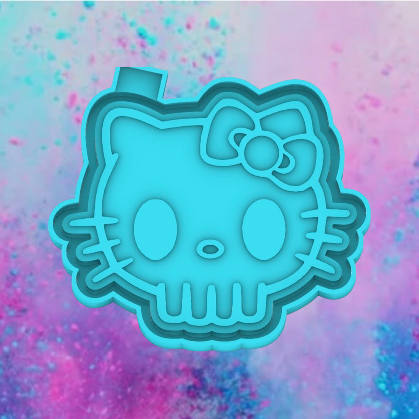 Hello Kitty skull freshie mold