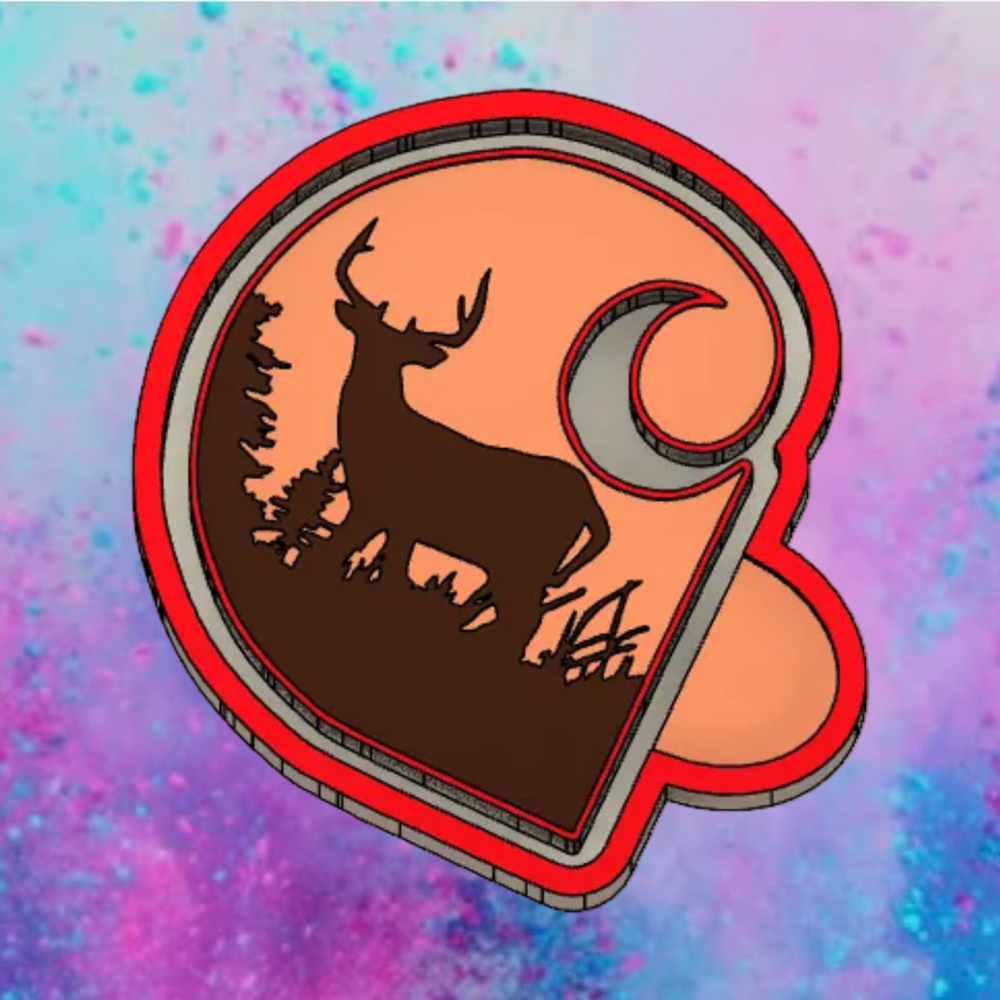 Country Deer freshie mold