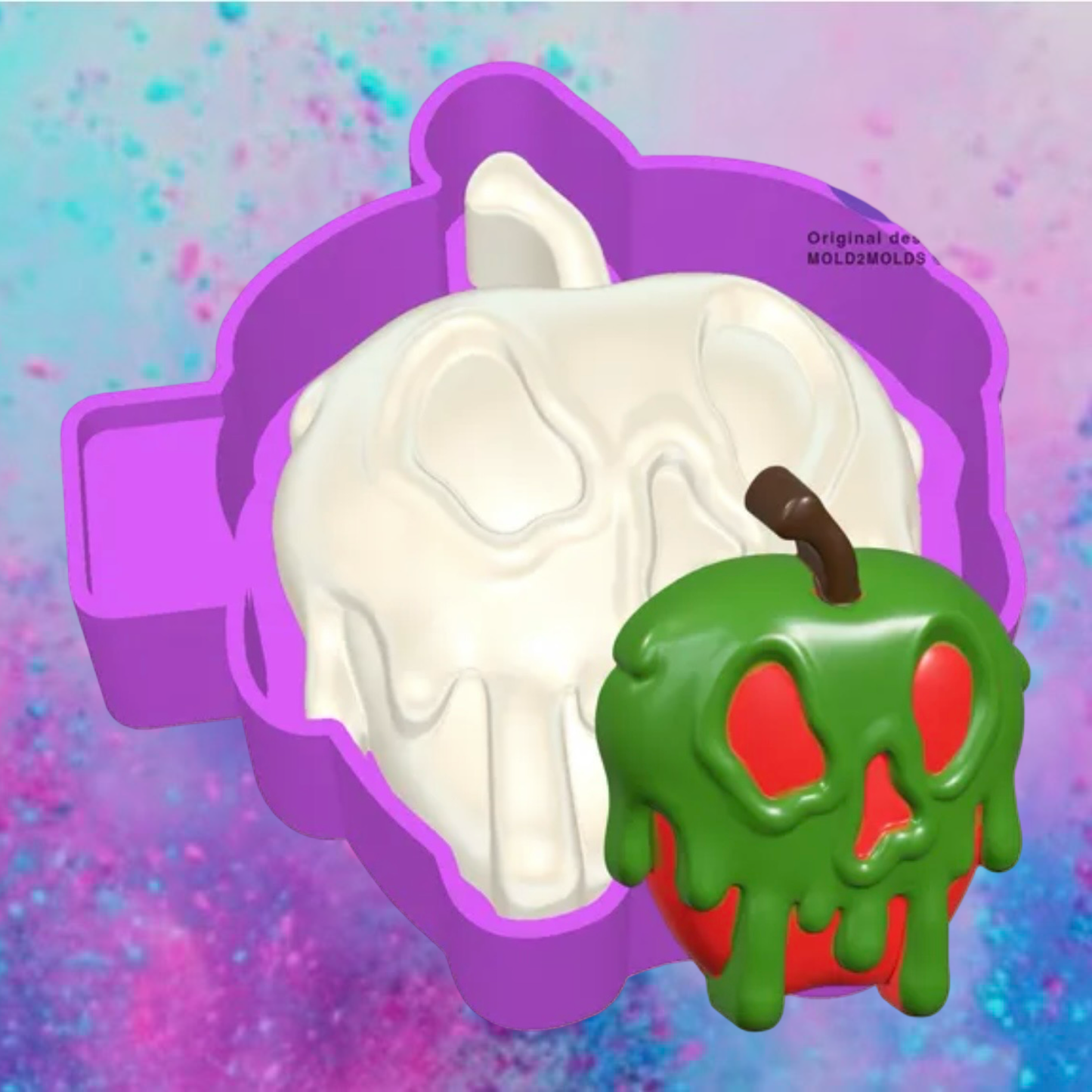 3D sour apple freshie molds.