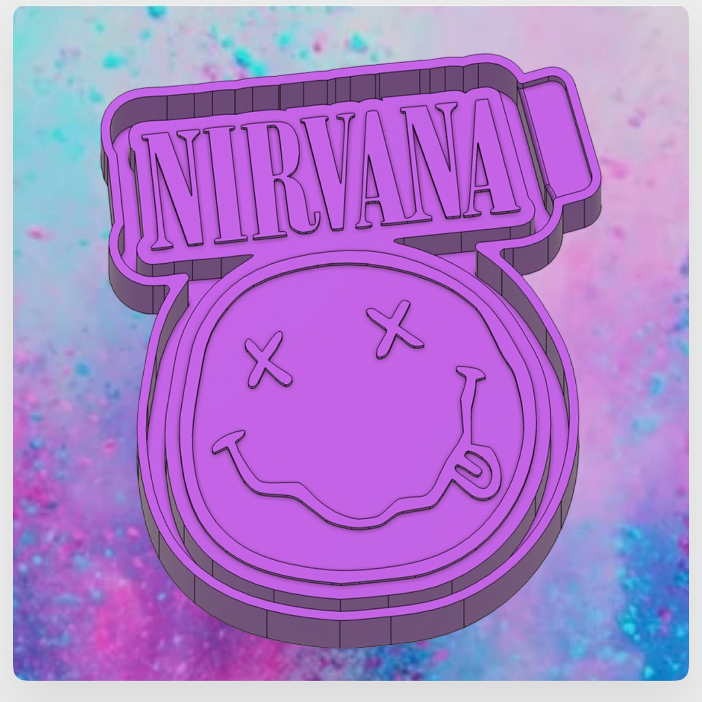 Nirvana smiley face freshie mold