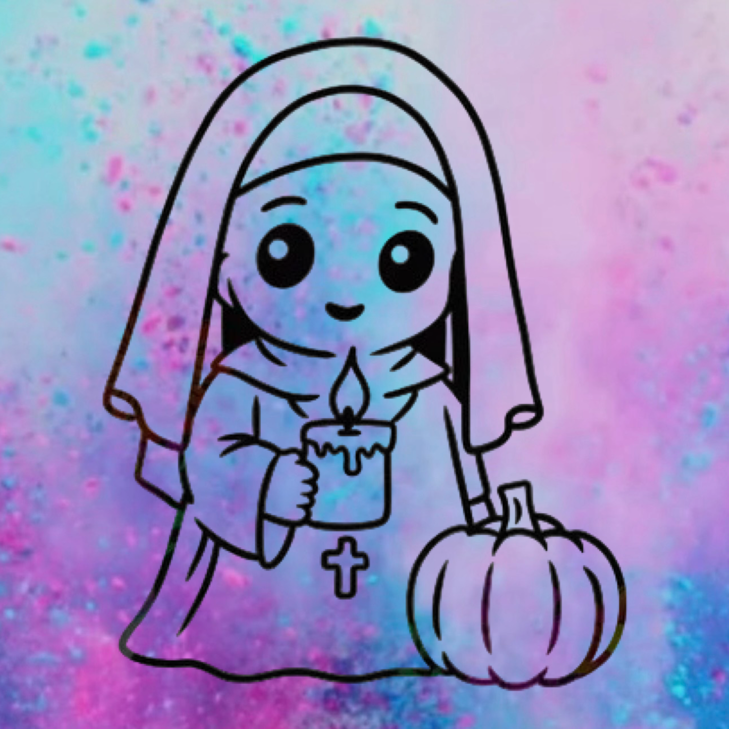 The Nun freshie mold