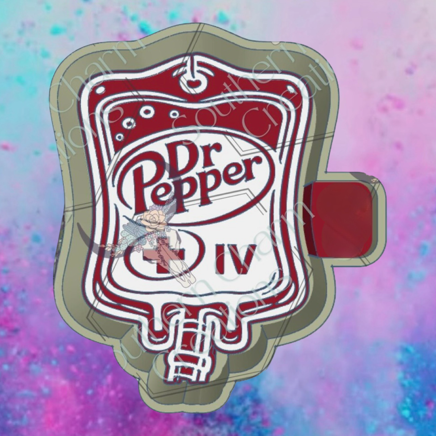 Dr. Pepper IV freshie mold