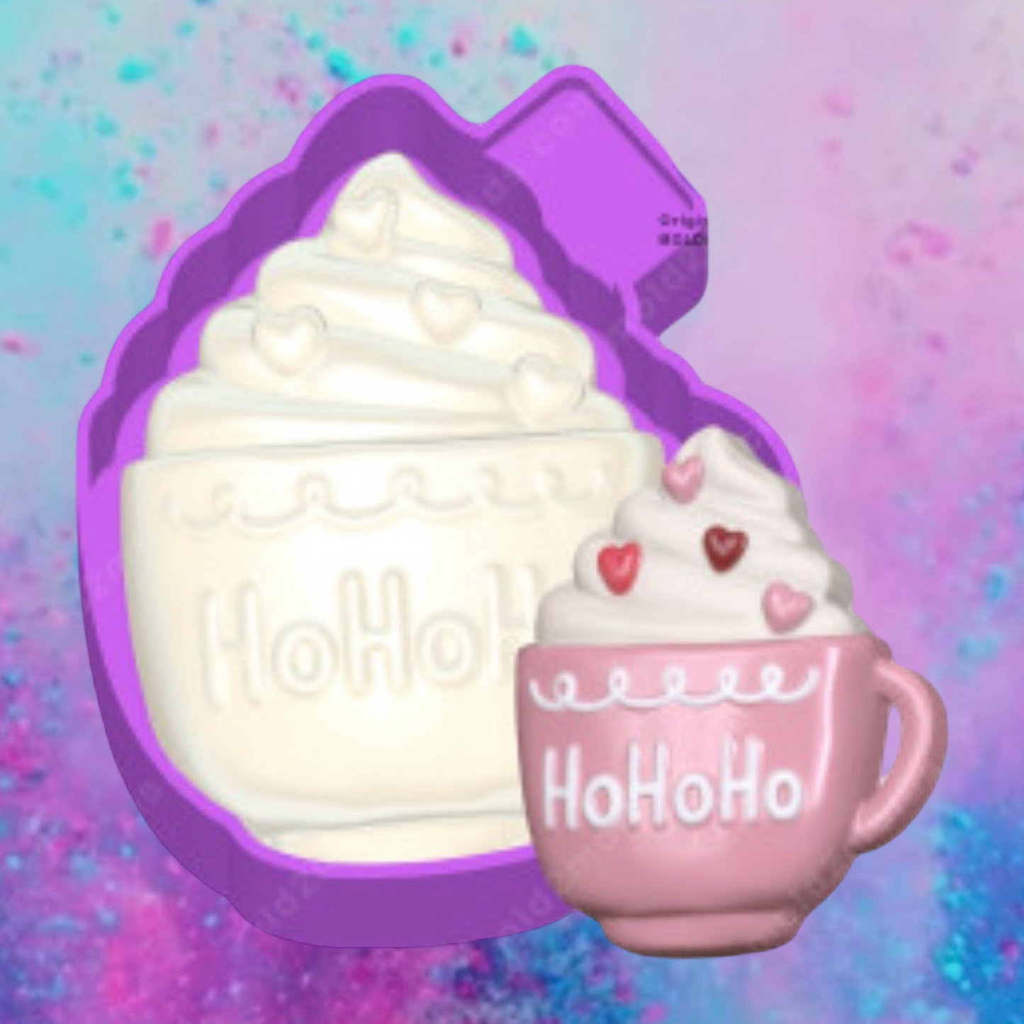 3D Christmas HoHo mug freshie molds.