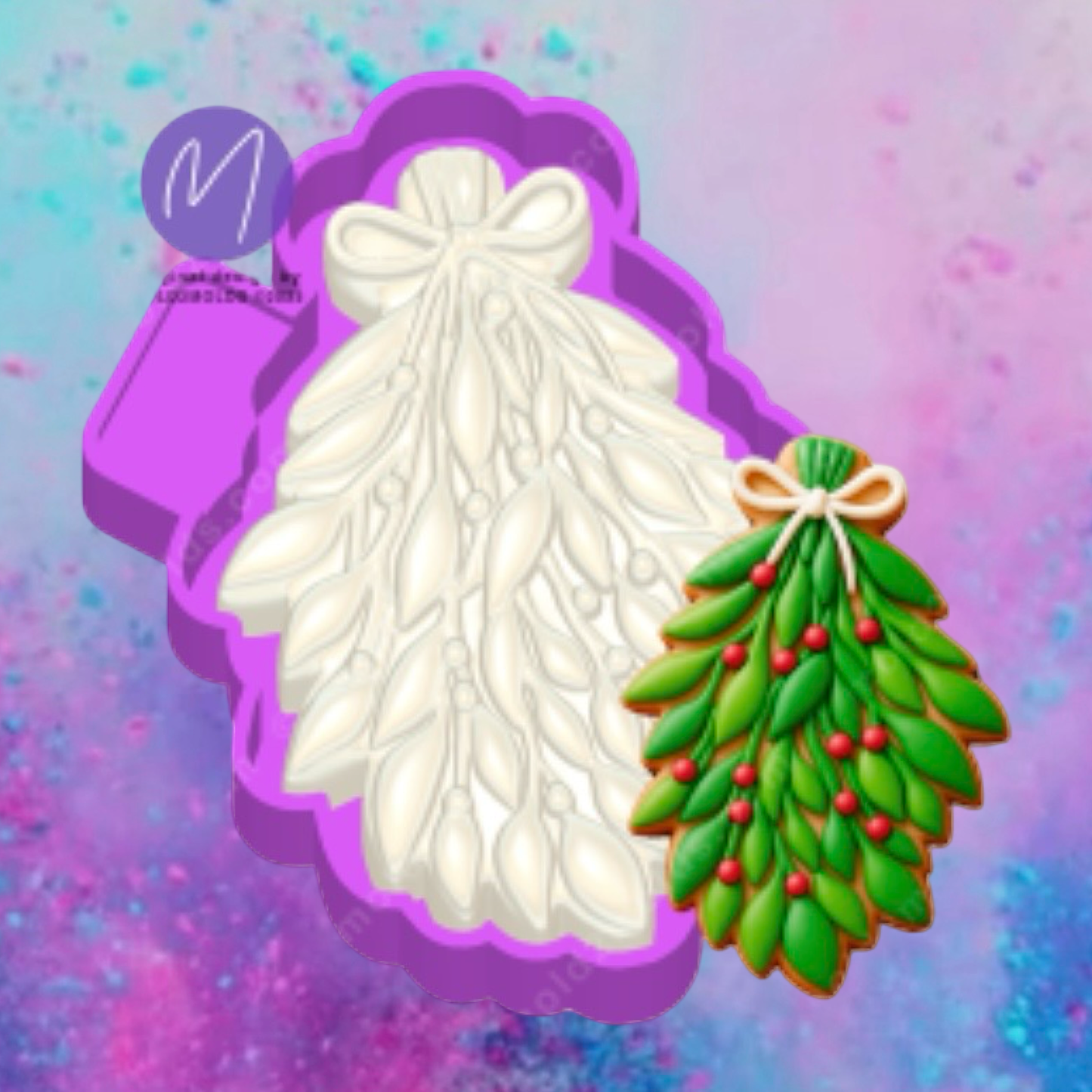 3D mistletoe freshie molds.