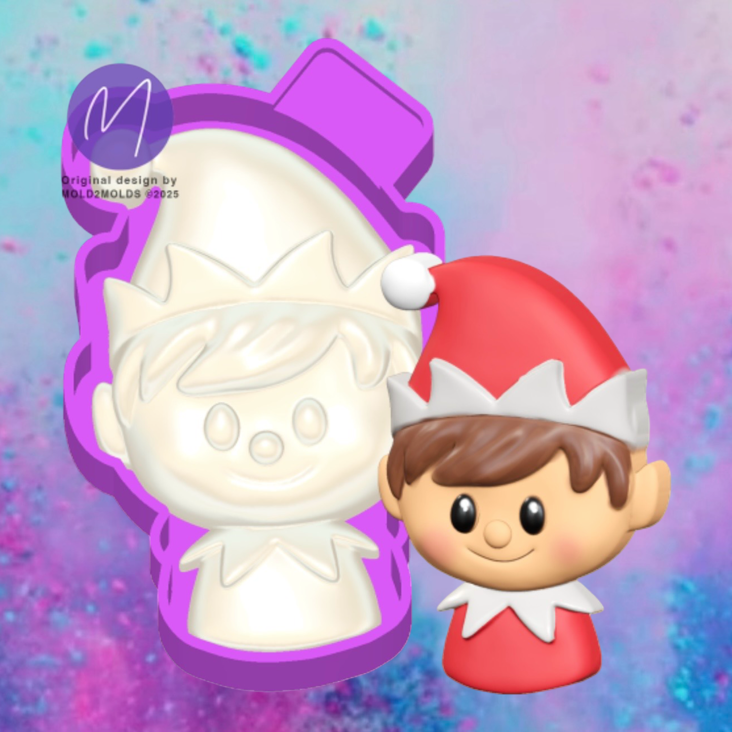 3D Santa’s elf freshie molds.