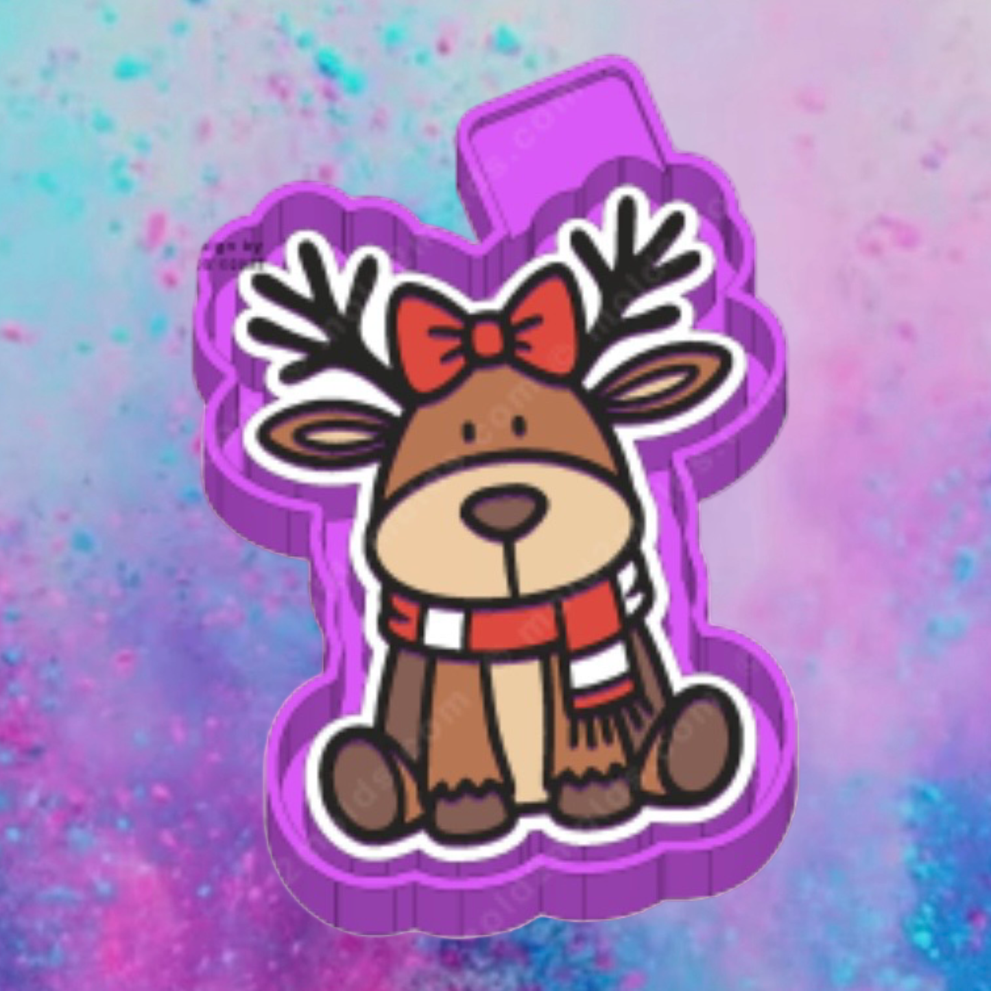 Christmas reindeer freshie mold