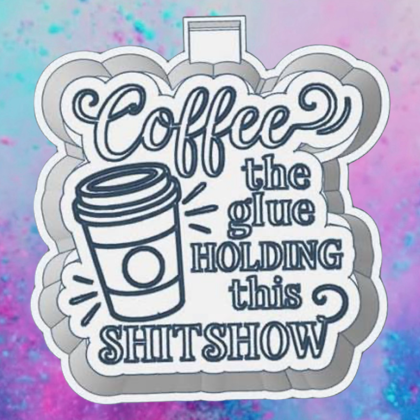 Coffee the glue freshie mold