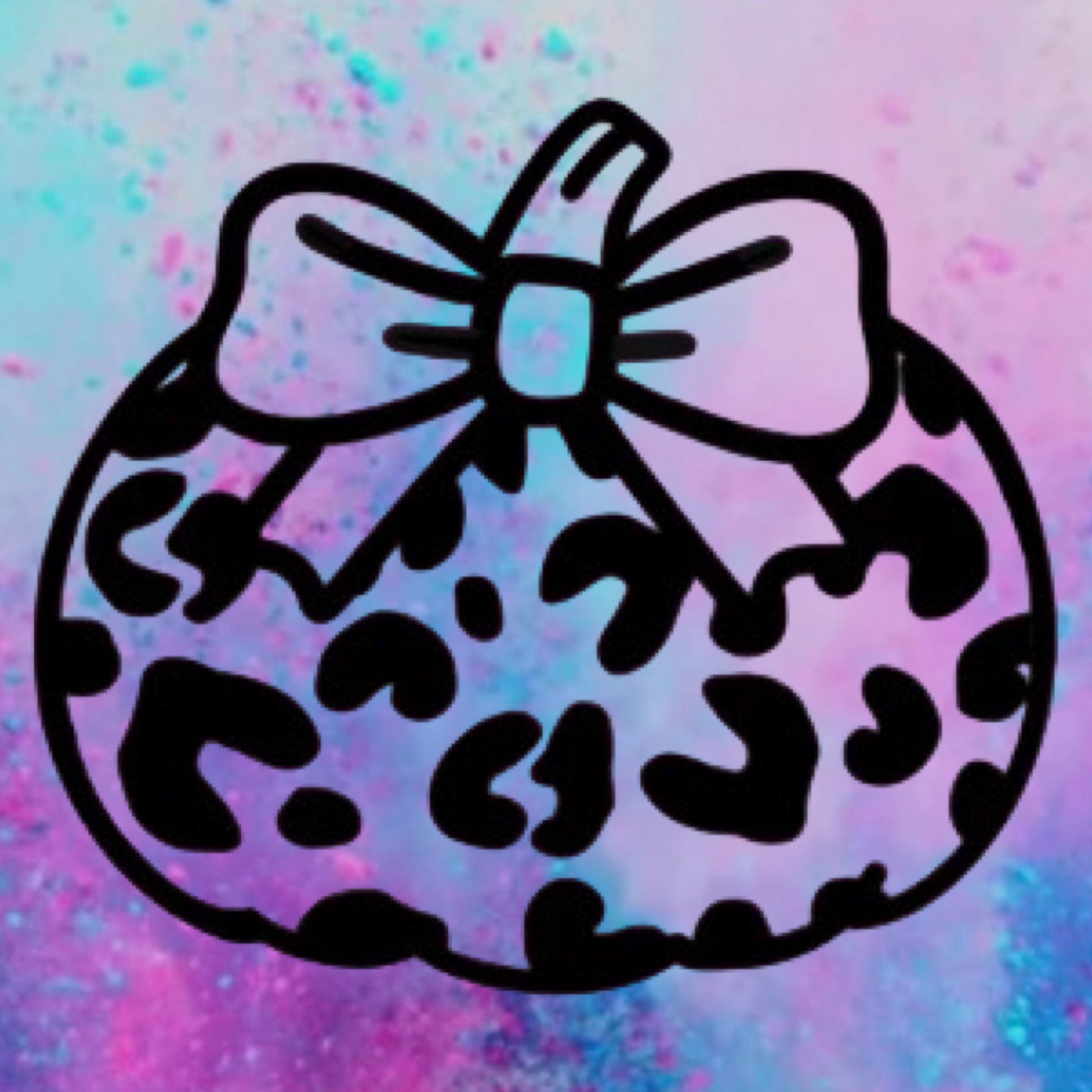 Leopard print pumpkin freshie mold