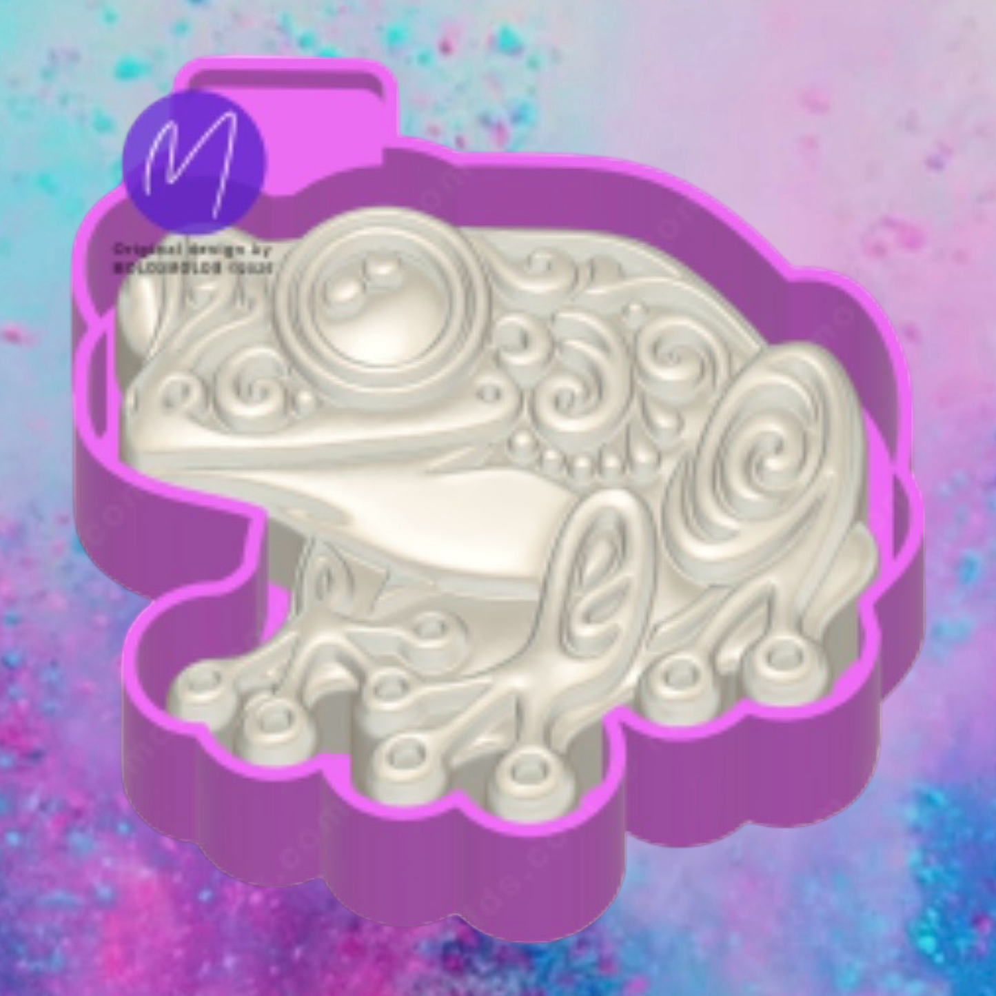 3D Ornamental frog freshie molds.