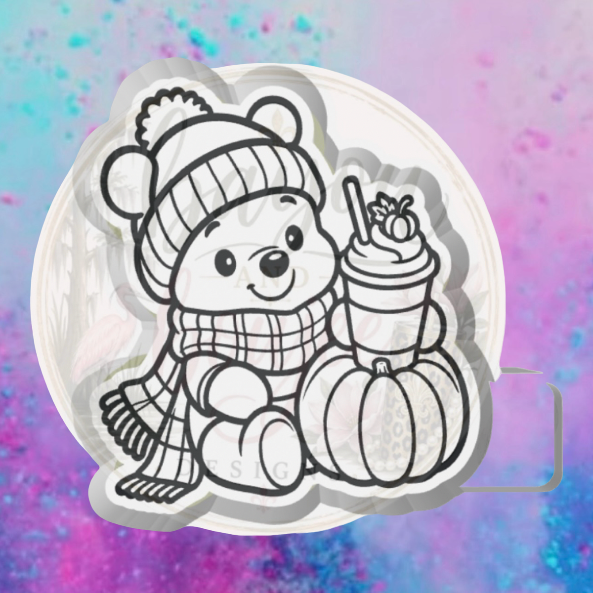 Fall bear freshie mold
