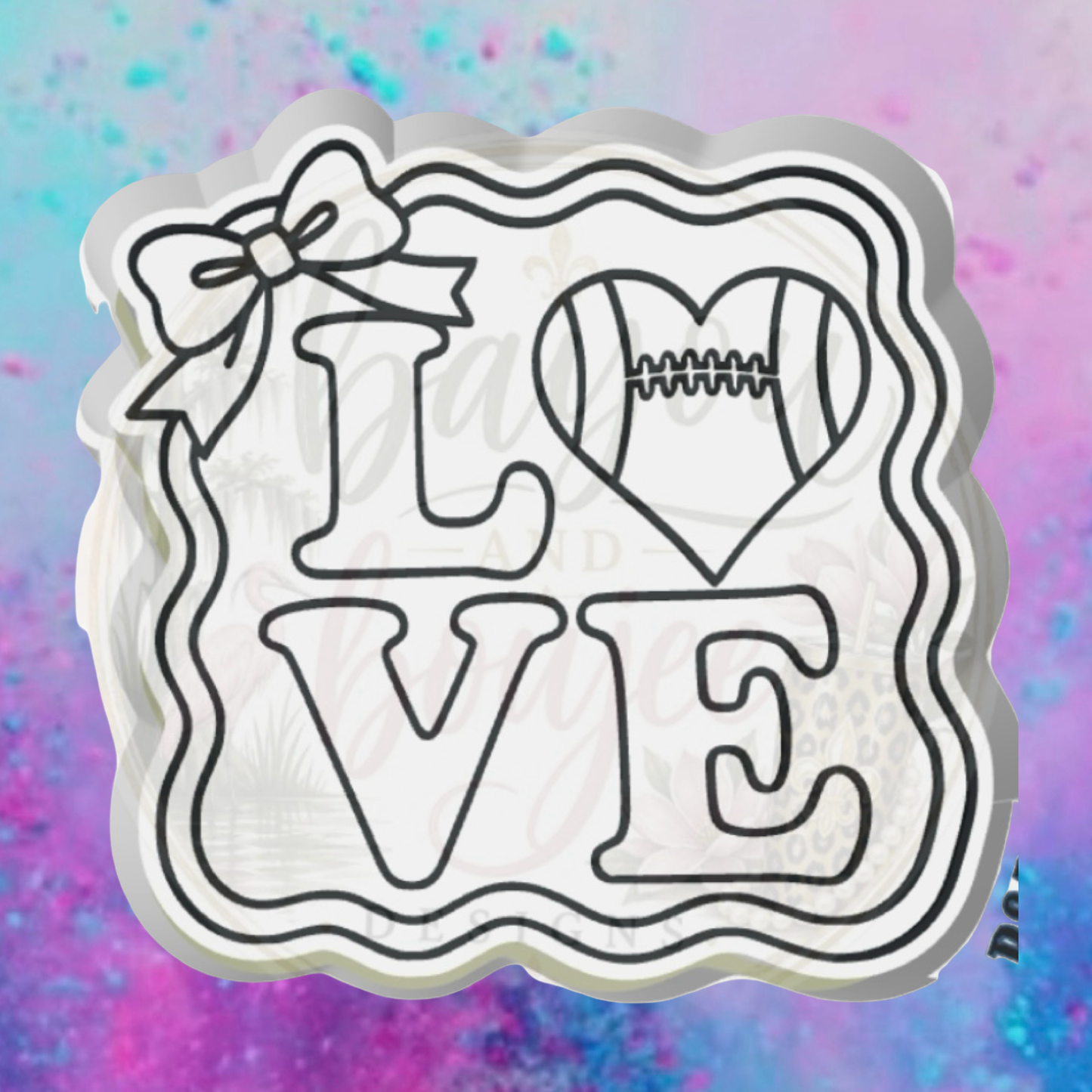 Love football freshie mold