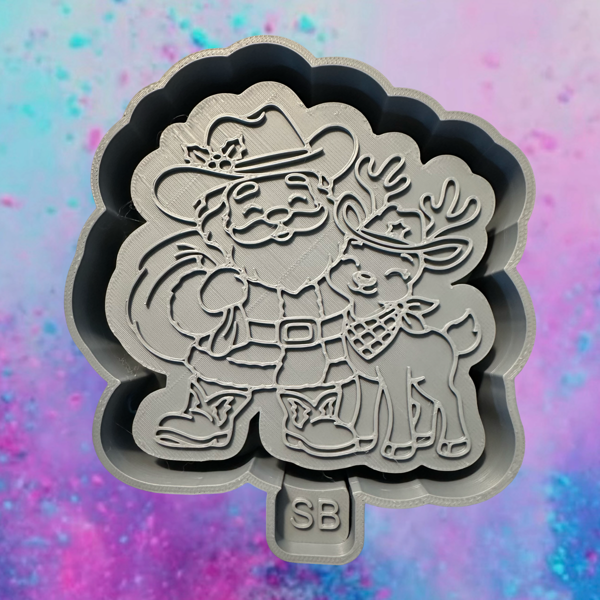 Cowboy Santa freshie mold