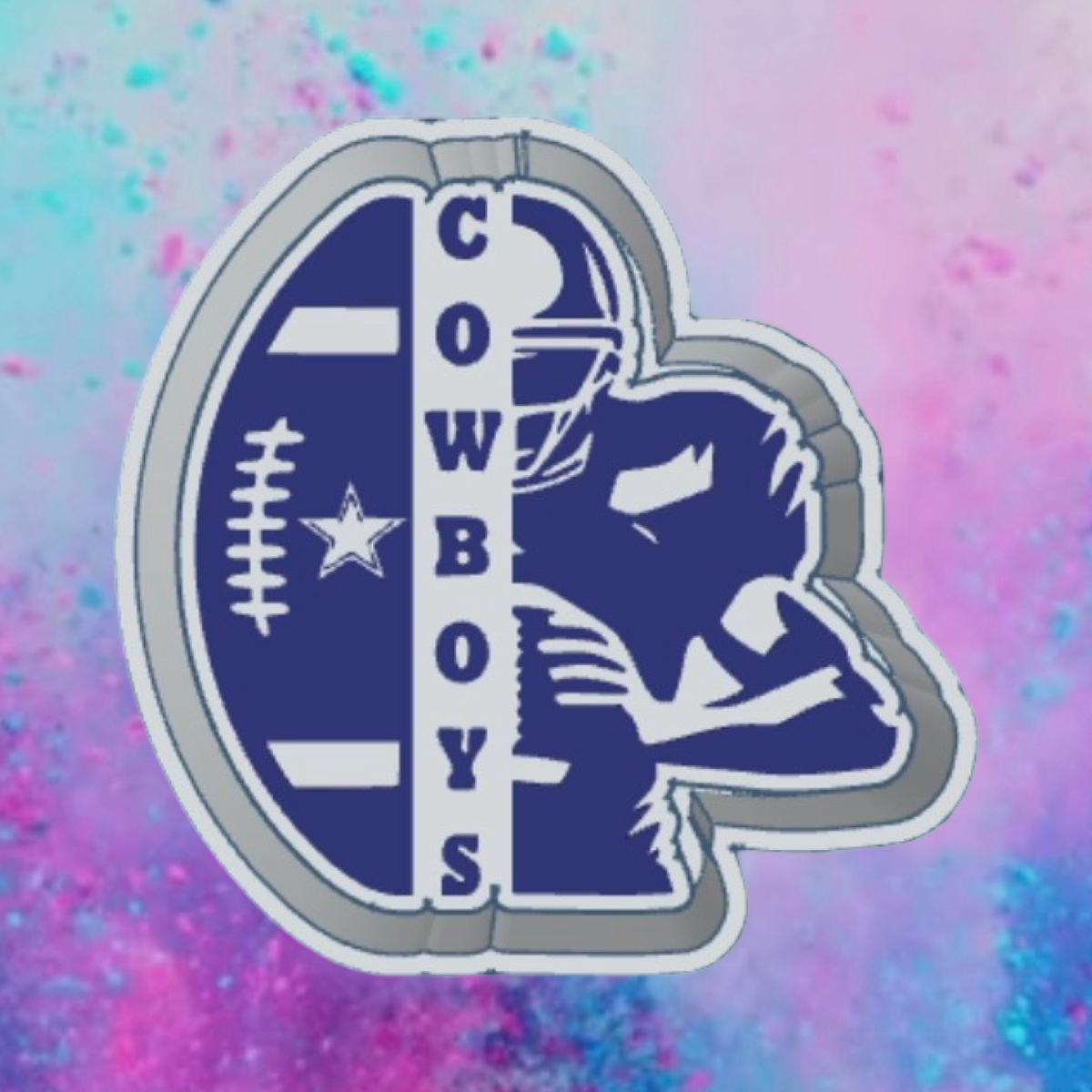 Dallas Cowboys freshie mold