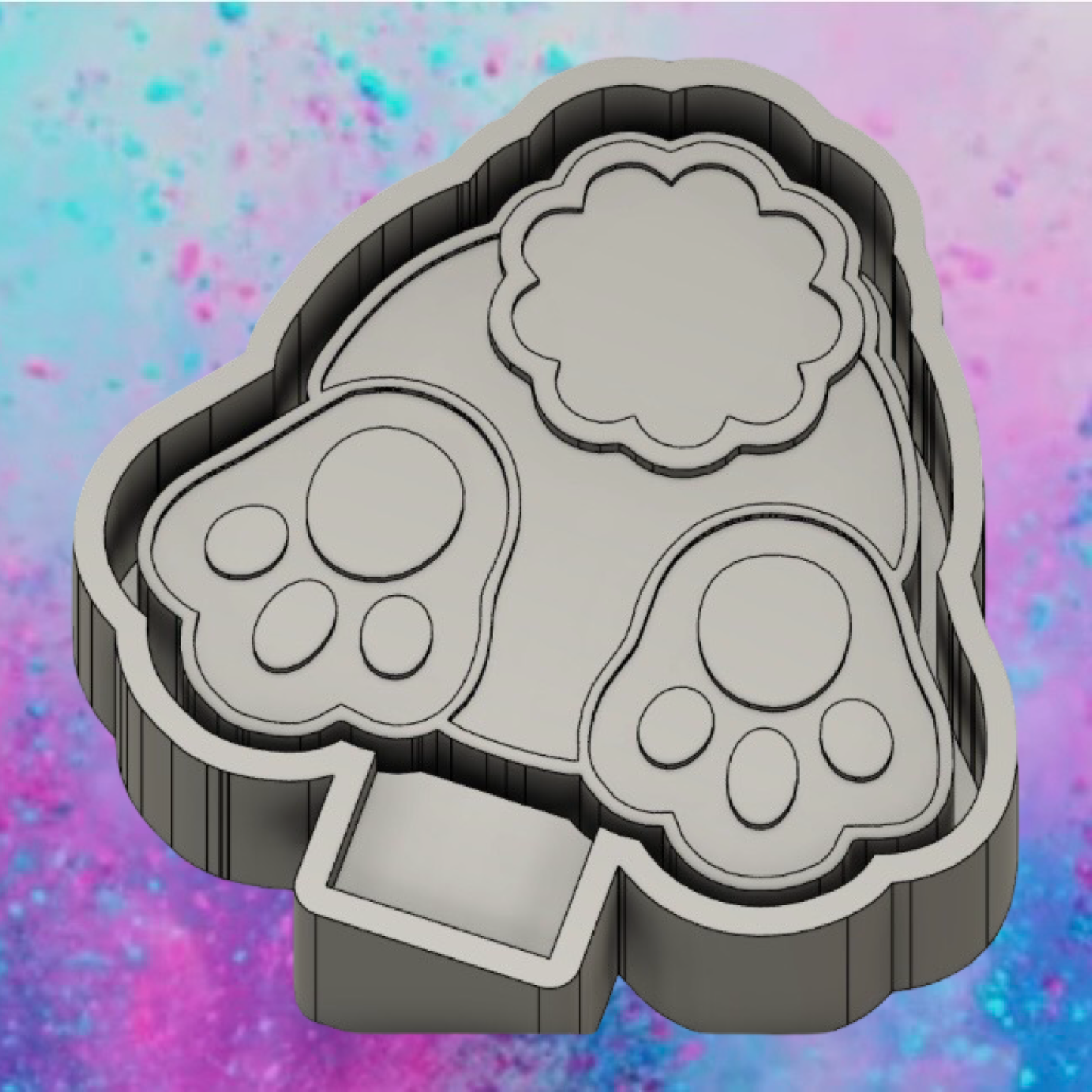 Bunny tail car freshie mold.