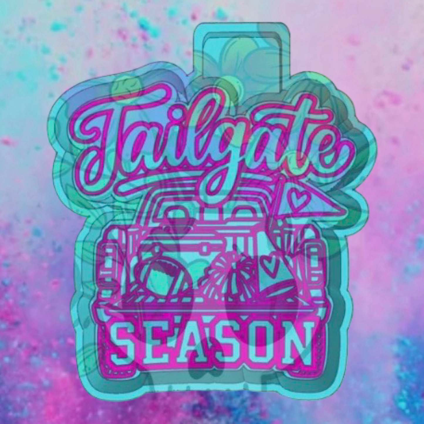 Tailgate season freshie mold