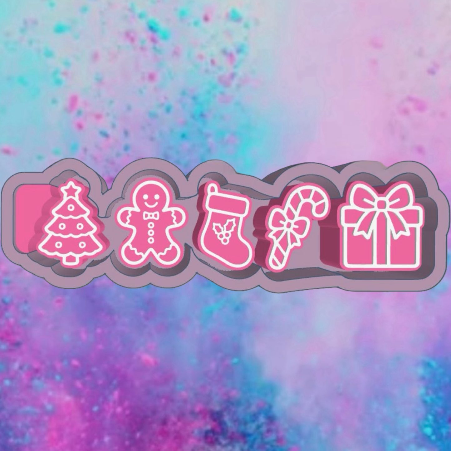 Christmas car freshie charms mold