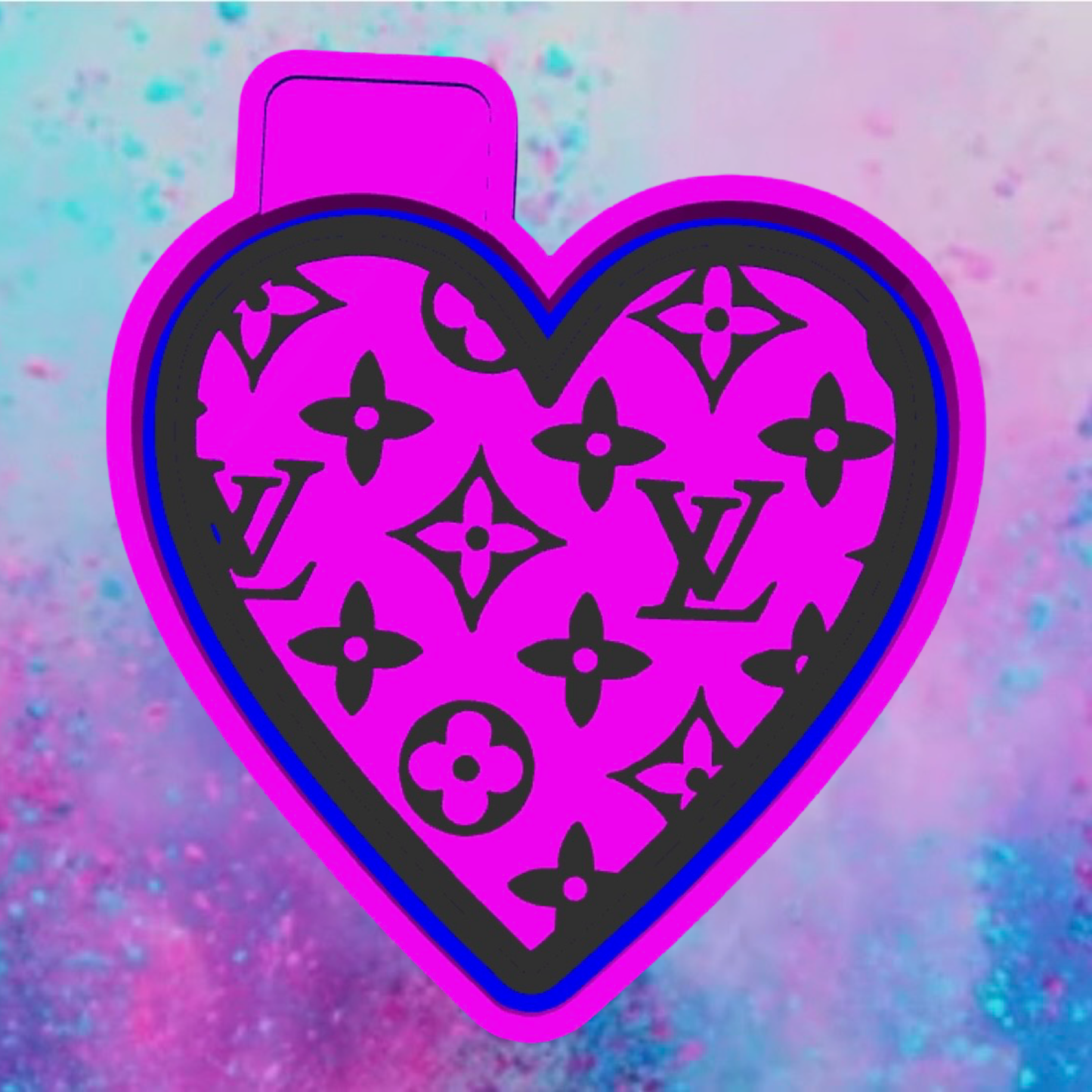 LV heart car freshie mold. No