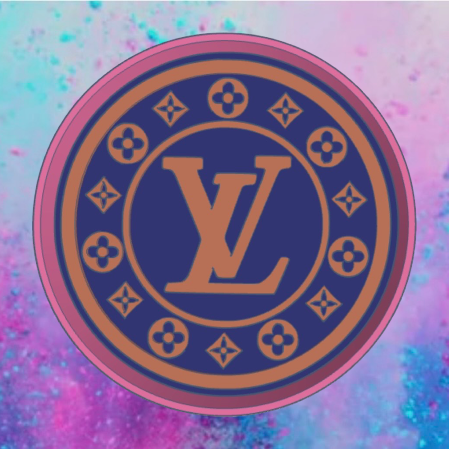 LV medallion car freshie mold.