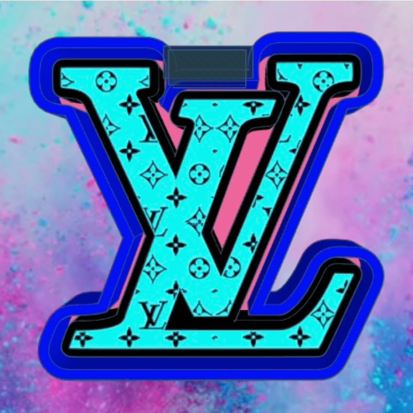 LV with logo car freshie molds