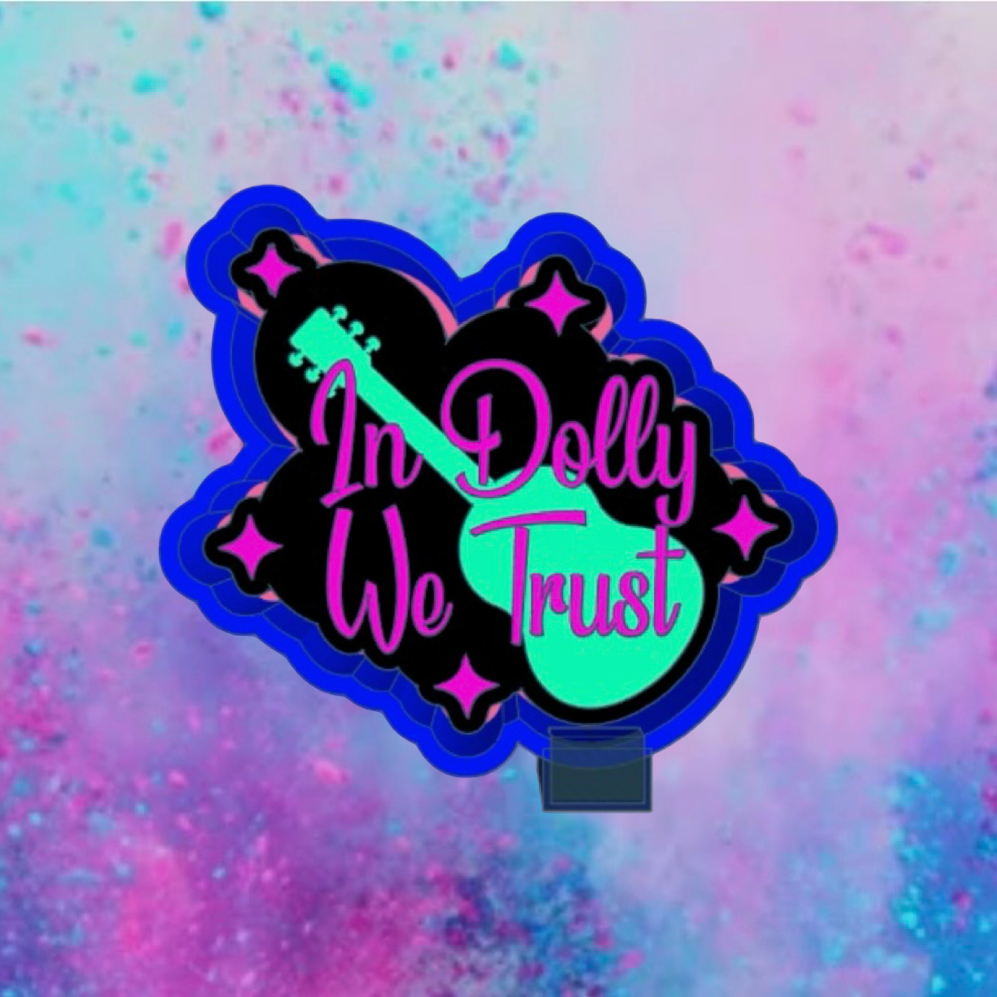 In Dolly we trust car freshie mold.