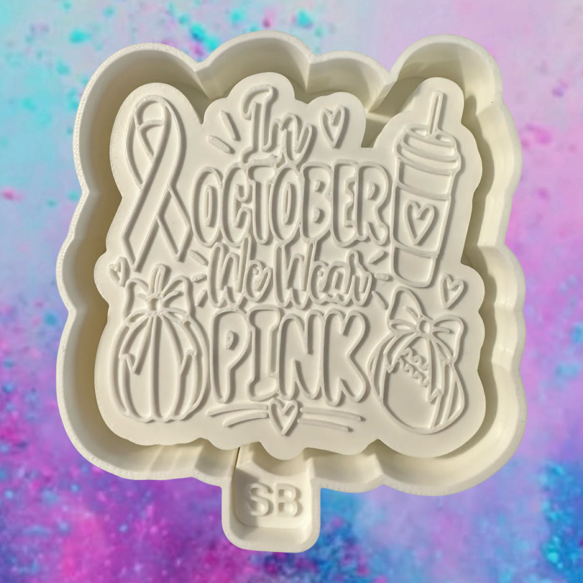 Breast cancer in October we wear pink freshie mold