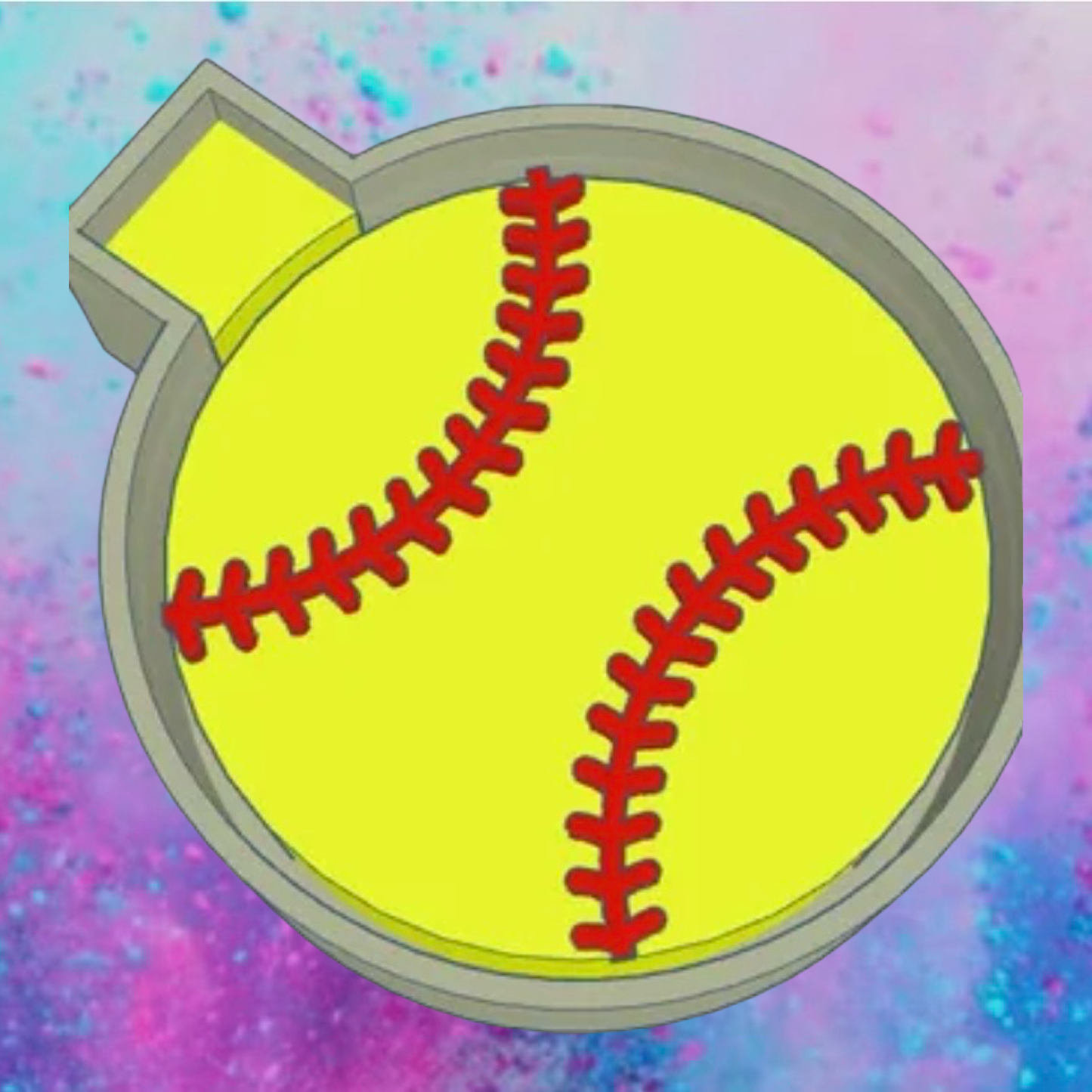 Softball car freshie mold.