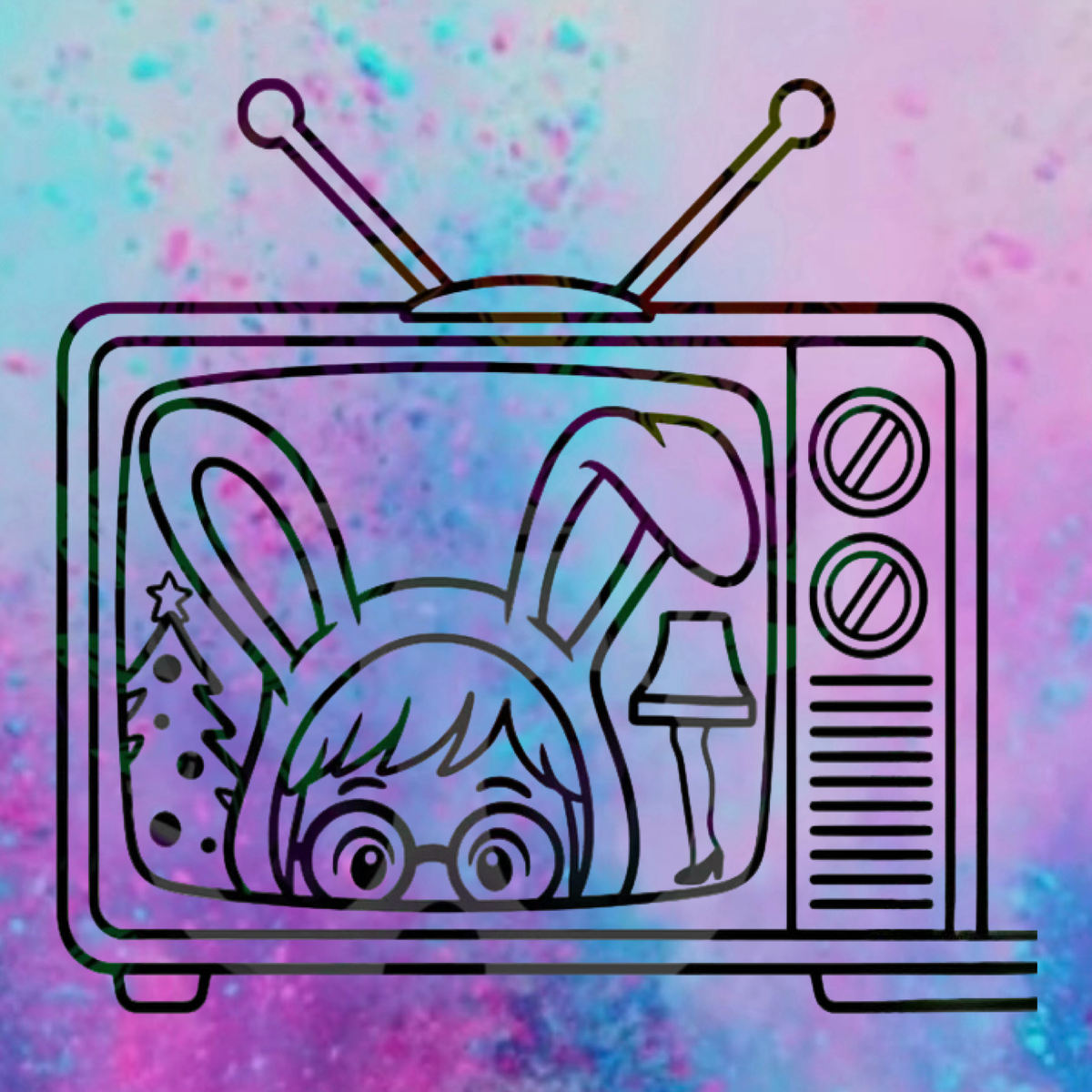 Bunny boy on TV freshie mold