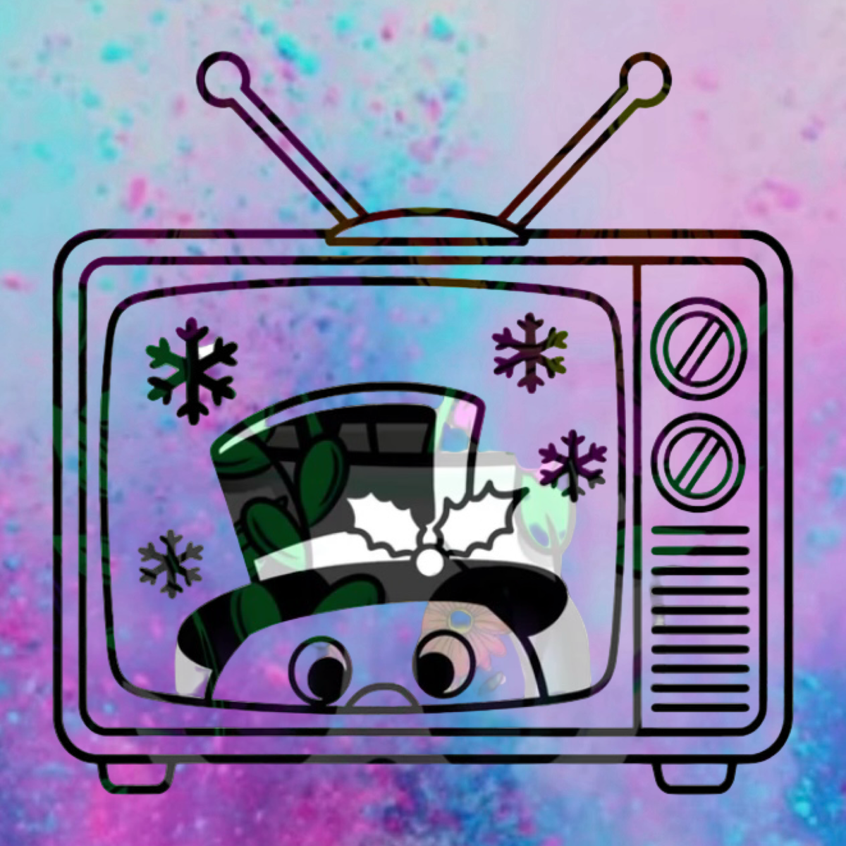 Frosty on TV freshie mold