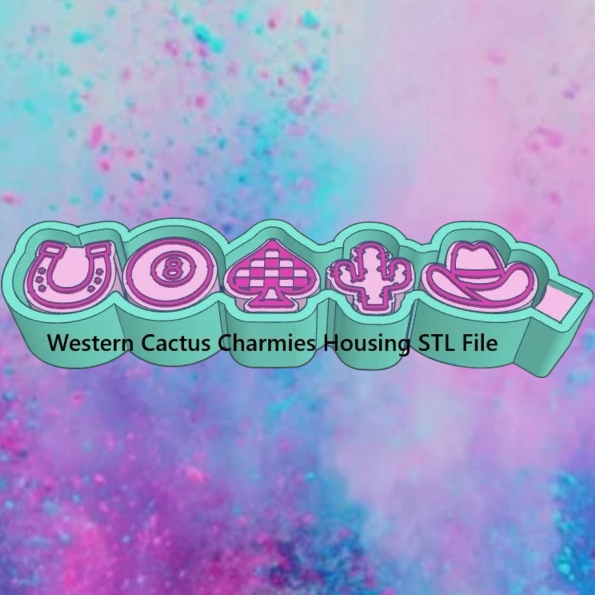 Western cactus freshie charms mold