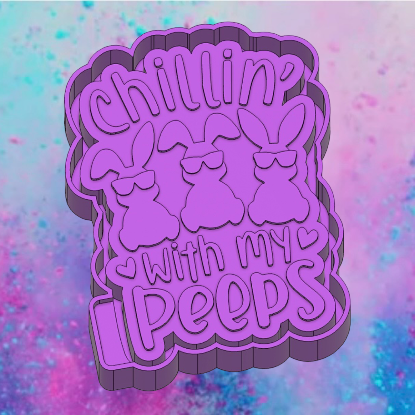 Chillin with my peeps car freshie mold.