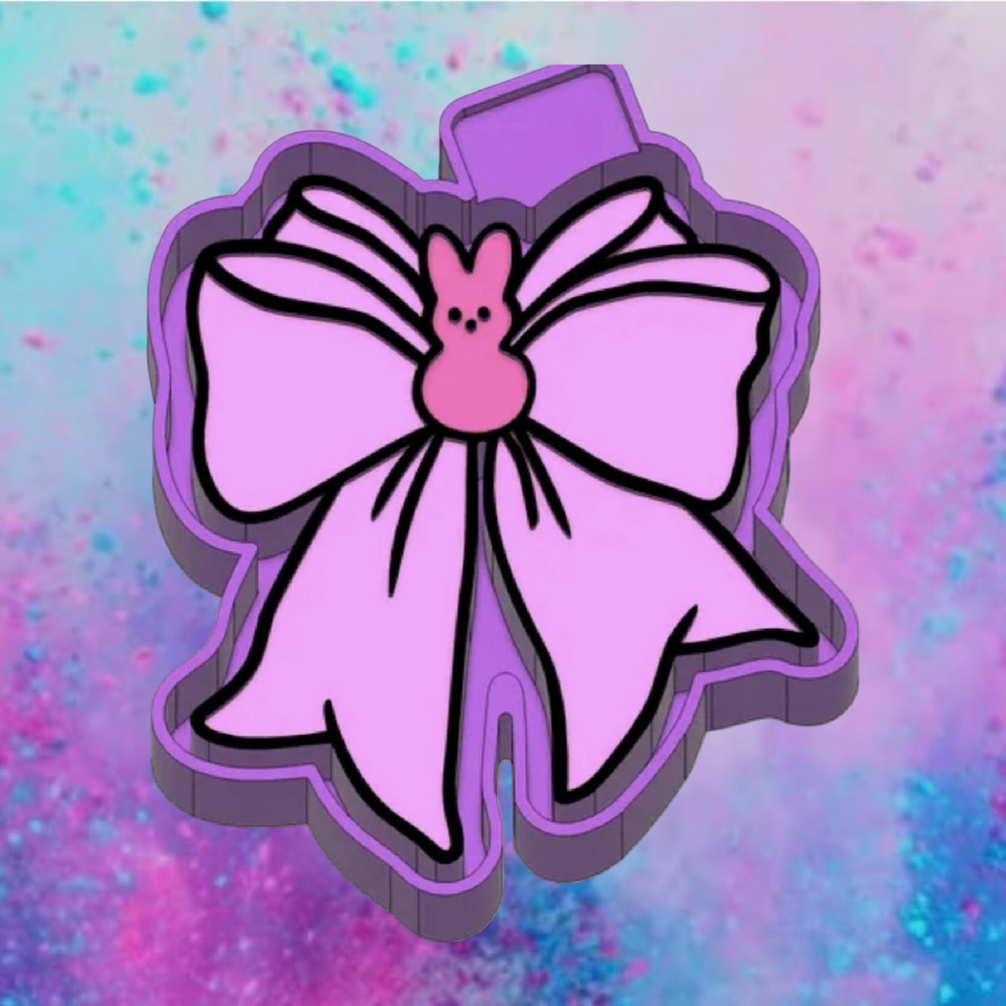 Easter peep-bow car freshie mold.